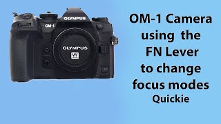 OM-1 Camera. A quick guide to using the FN lever to change from C-AF to manual focus. screenshot 3