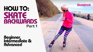 How to skate backwards: essential stride and stability exercises for all levels of backward skater.