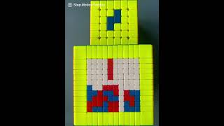 Tetris Animated On A 12X12 Rubiks Cube