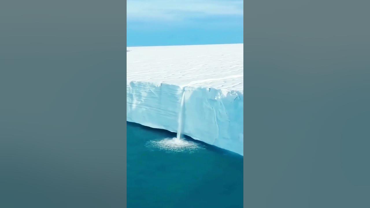 Glacier melting at Antarctica #antarctica  #iceberg  #global  #ice  #travel #youtubeshorts