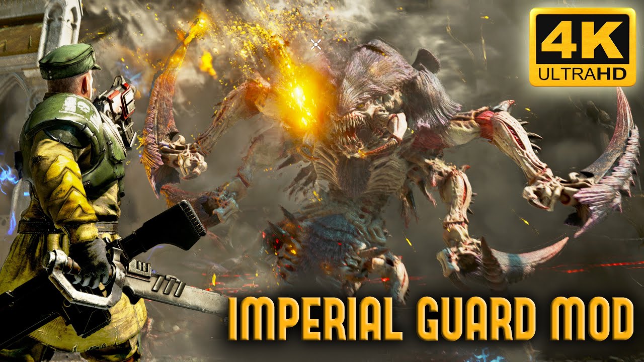 PLAYABLE IMPERIAL GUARD MOD! Astra Militarum vs Tyranids - Warhammer ...