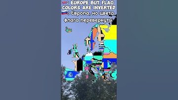 Europe but flag colors are inverted #europe #mapping #map #europegeography