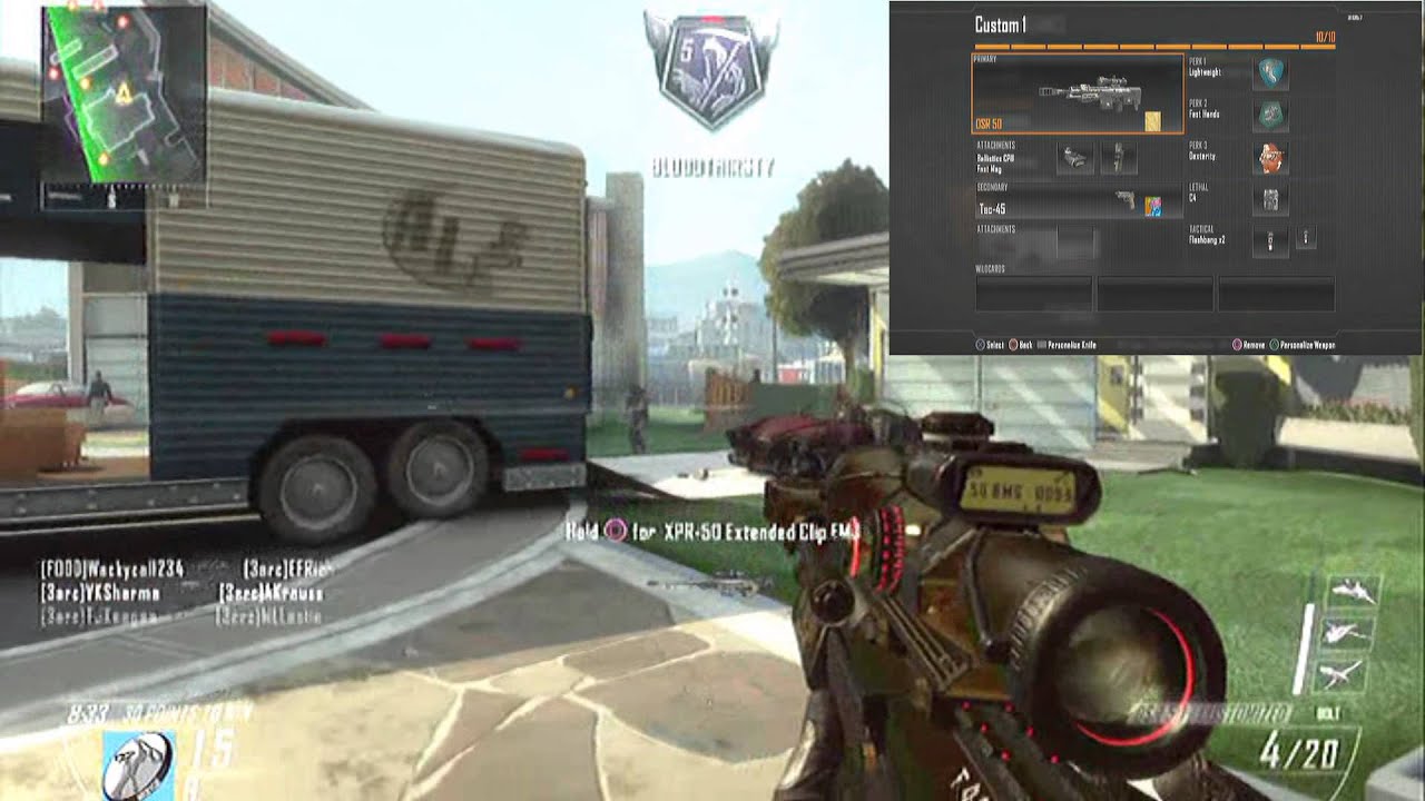 Black Ops 2 DSR Class Setup Guide