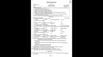 Class 9 maths mid term sample paper | Sample question paper for class 9 maths term 1 #class9