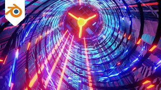 Abstact animation in blender | abstract tunnel animation loop in blender | blender 3.1