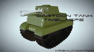 Cartoon Tank Timelaspe Blender Modeling