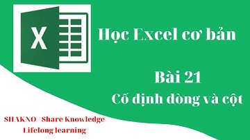 Bài 21: Cố định dòng và cột trong excel /air.info Channel