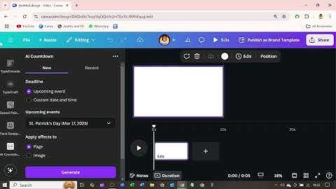 How to Create a Countdown Timer Animation in Canva