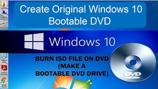 how to create win 10 bootable dvd using power iso || in hindi || gsm computer solution ||