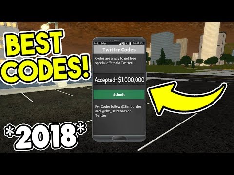 Top 3 Best Codes 2018 Vehicle Simulator Roblox Youtube