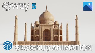 How to make a simple animation with Vray 5 for Sketchup  2021 UPDATE