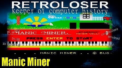Manic Miner // zx spectrum // gameplay // 4k