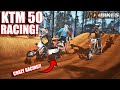 Racing the new ktm 50 oem on this amazing pitbike track was intense
