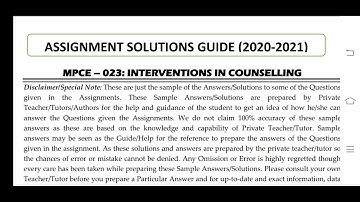 MPCE 023 Ignou Solved Assignment
