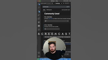 VS Code Screencast mode