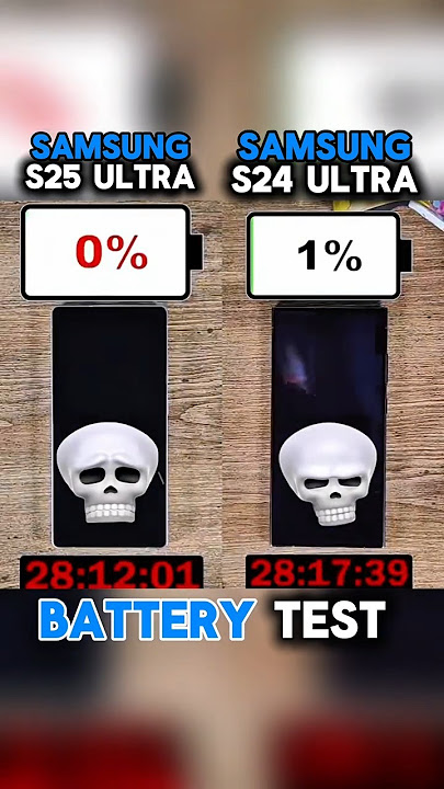 SAMSUNG S25 ULTRA VS SAMSUNG S24   ULTRA BATTERY 🔋 TEST?