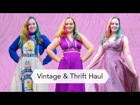 Vintage Mending Thrifted Clothing Haul Vintage Clothing Haul
