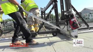 Massive Concrete placement with the Lura Screed Trolley System