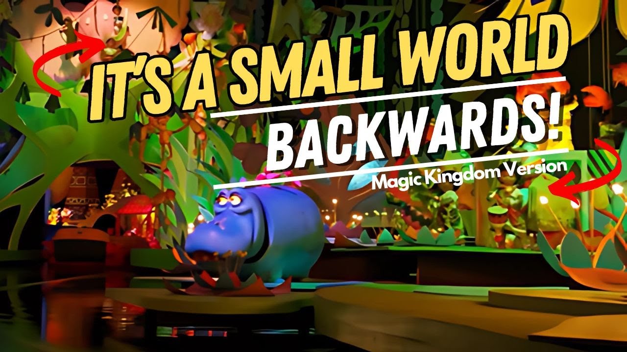 It’s a Small World Backwards – Full Ride POV at Disney World! - YouTube