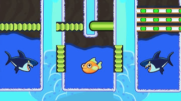 save the fish / pull the pin level best puzzle mobile game / save fish pull the pin android and ios