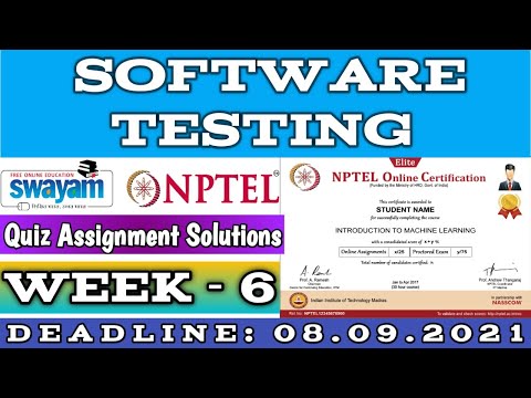 Software Testing | NPTEL | Week 6 | Assignment 6 Solutions | July 2021