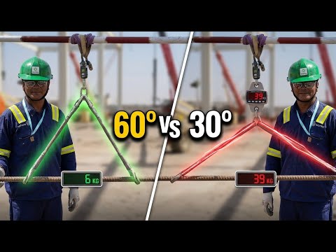 Rigging Safety Training | Sling Angle & Tension Explained with Live Demonstration