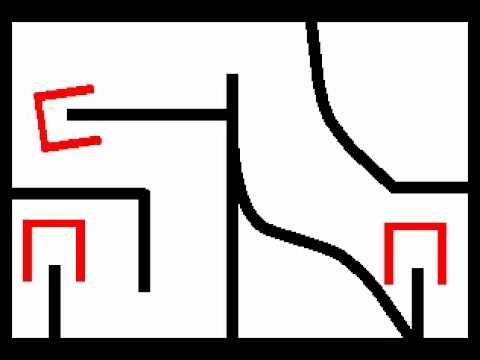 Probabilistic path planning - demo 2 with a U-shaped robot (LARA/UnB)