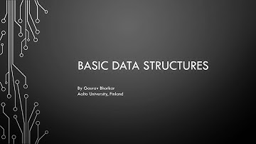 Basic Data Structures 1.1 - Introduction