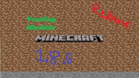 Minecraft 1.8.6 vending machine made by ME