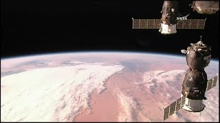 Soyuz MS-07 Docking (time lapse)
