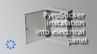 PyroSticker ACT instalation into electrical panel.