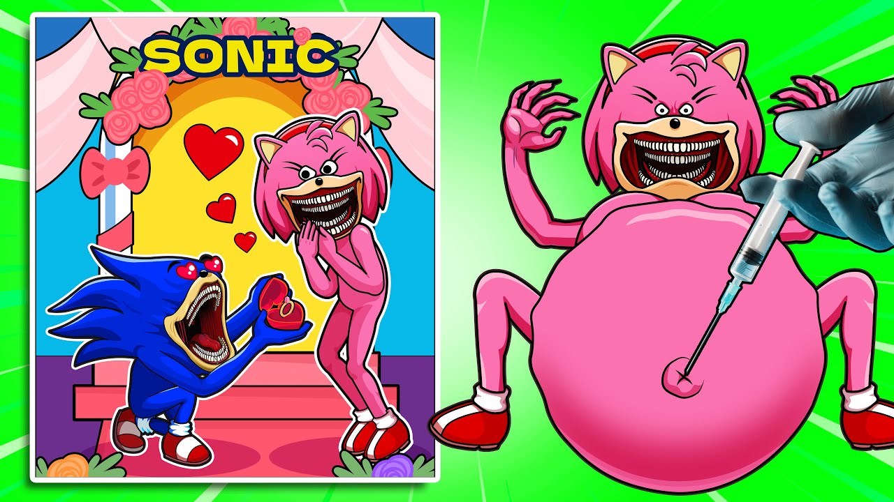 🐾paper diy🐾 Making AMY SONIC TAPES Game Book 📚 (➕Amy Sonic Tapes Pregnant Squishy Surgery) ASMR