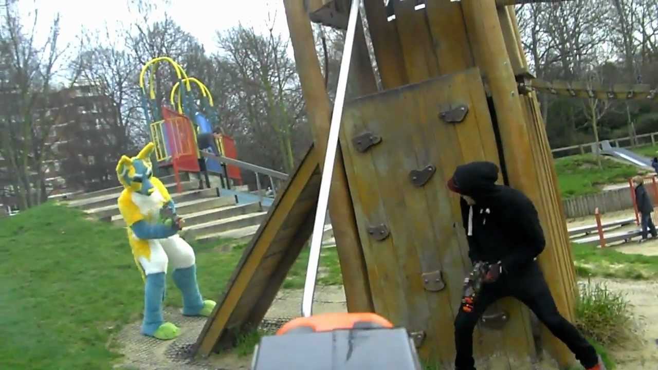 Shoot the Space Dog! (Fursuit Lightstrike Battle) HD