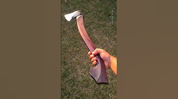 22 inch hexagonal axe handle from rosewood for display piece #craftsmanship