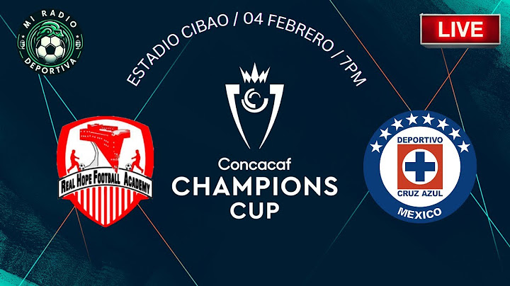 EN VIVO /  REAL HOPE ( HAI )   VS   CRUZ AZUL ( MX )   / Champions Cup 2025.