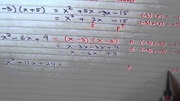 Factoring Trinomial Product Sum Method