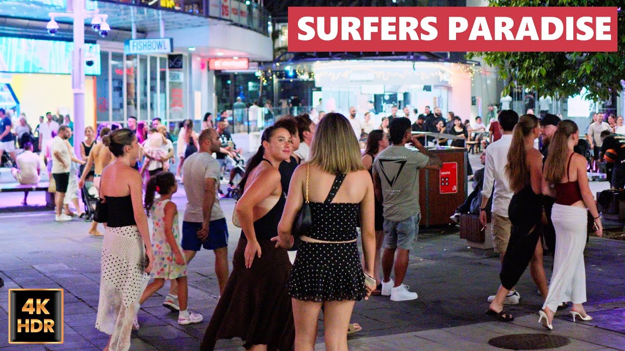 [4K HDR] Surfers Paradise Night Walk 2026 | Cavill Ave & Orchid Ave