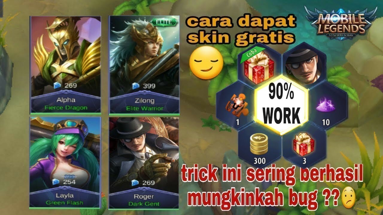 How to get free skins on mobile legends - YouTube
