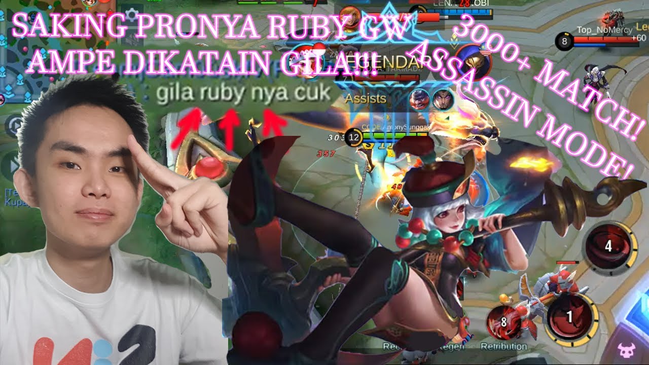 MOBILE LEGENDS [[Ruby]] KETIKA PRO RUBY MAKE BUILD ASSASSIN, 3000 MATCH ...