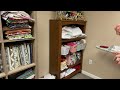 Sewing room organization ideas | Fabric organizer boards | Sewing room tour 2021