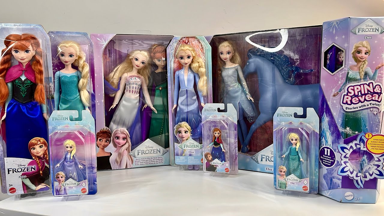 Frozen Elsa and Anna Playset | Satisfying Unboxing Disney Princess MATTEL Doll Collection | ASMR