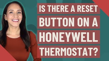 Is there a reset button on a Honeywell thermostat?