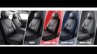 New product! YIERTAI Car Seat Covers Full Coverage Waterproof Faux Leather Fit for Most Cars SUV