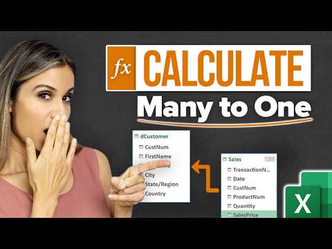 DAX CALCULATE Trick to Pass Filters from Many to One Side of Relationship