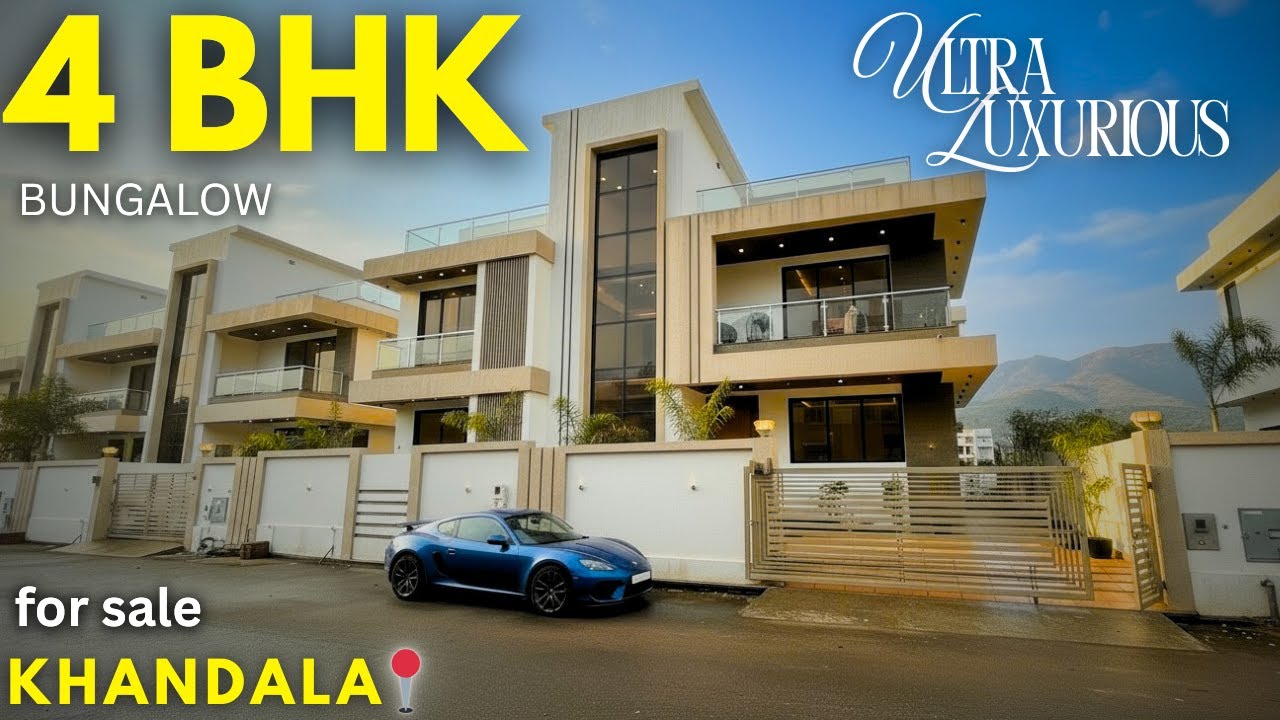 Dream 4BHK Villa in Lonavala | Private Pool • Double Height Lobby • Terrace Lounge