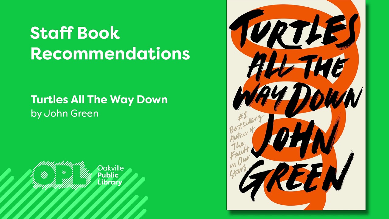 Book Talks: Turtles All The Way Down by John Green - YouTube