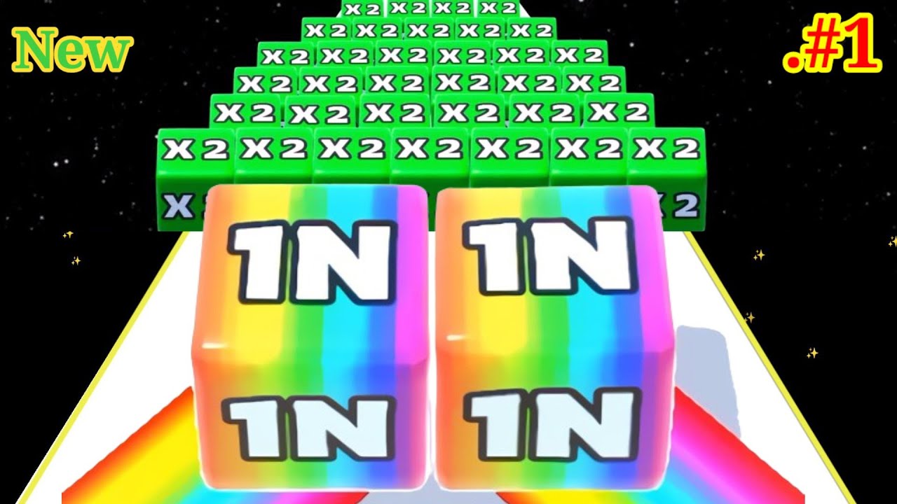 🎯 JELLY RUN 2048 ( jelly tube 2048, push harder ) Hide Ball brain teaser games part 06