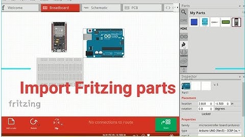 How to add fritzing parts