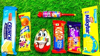 Satisfying Video Unboxing Giant Rainbow Color Lollipops With Sweet Chocolate And Candy Cutting Asmr.