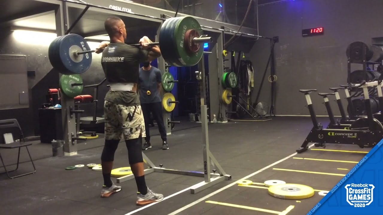 David Shorunke - Event 2 - 1 Rep Max Front Squat - 2020 CrossFit Games